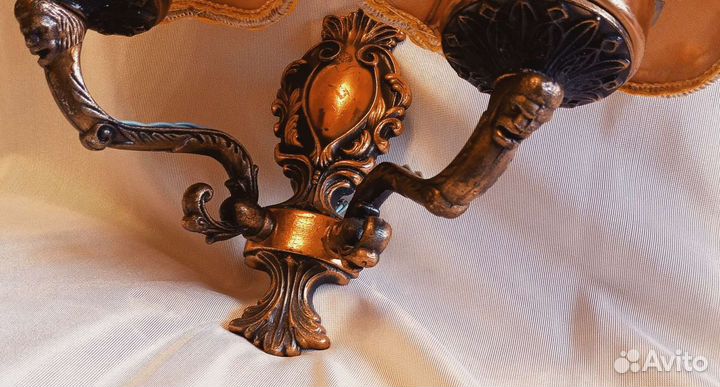 Бра латунный