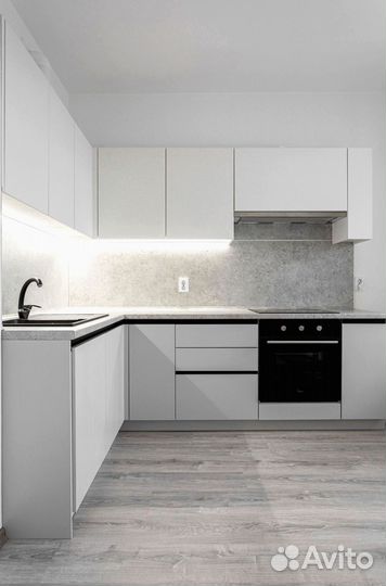 Угловая кухня с мдф фасадами