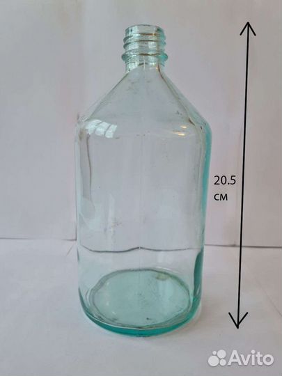 Химпосуда Бутыль Прозрачная без крышки 1000мл