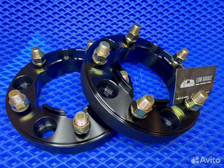 Проставки 2шт 5х150 30мм цо110.1 под Hub. Черные