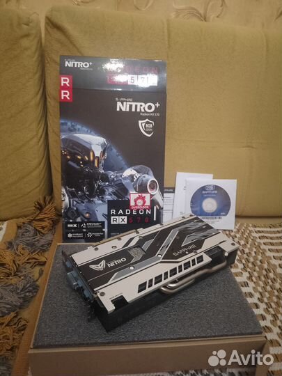 Sapphire nitro+ Radeon RX570 8G (новая)