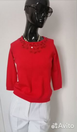 Джемпер алый новый