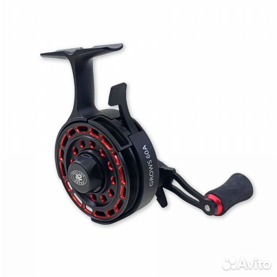 Зимняя катушка Ice Grows 60A Red под левую руку