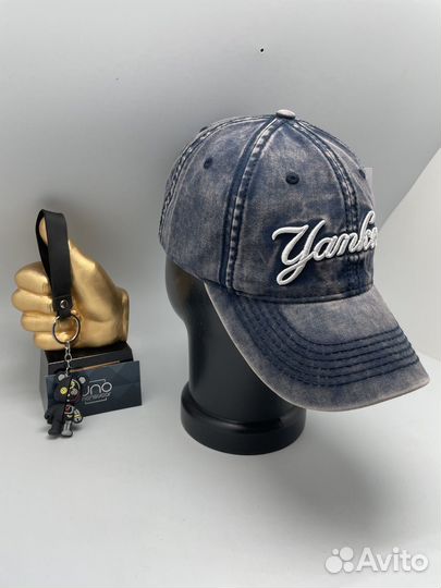 Бейсболка. Кепка джинсовая Yankees