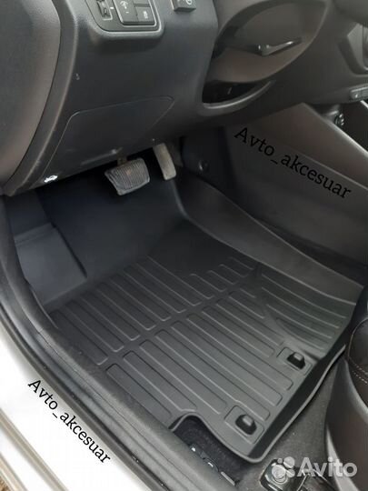 Чехлы Киа Рио 4 - Солярис2 - Крета с серой ниткой