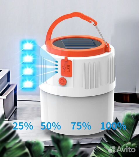 Новый фонарь походный с power банком