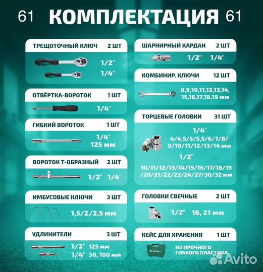 Набор инструментов 61