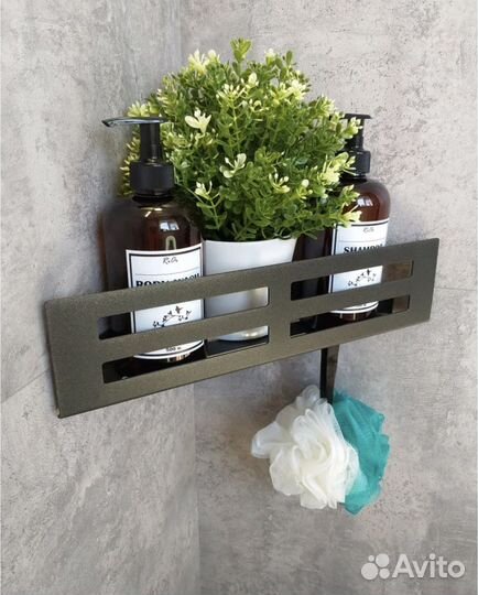 Угловая полка в ванную