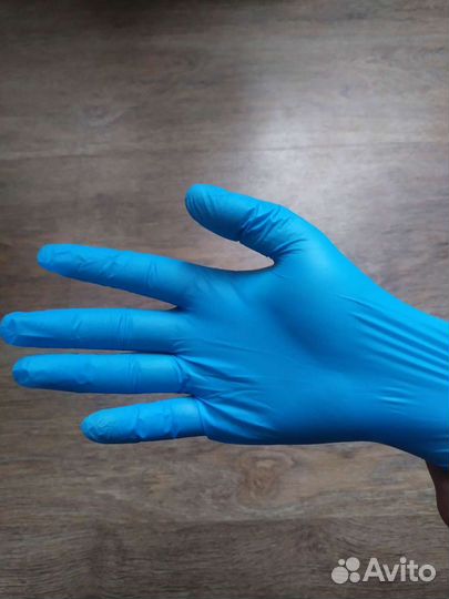 Перчатки нитриловые Голубые XL, 100шт/50пар