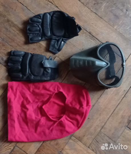 Пейнтбол: камуфляж, маска, перчатки