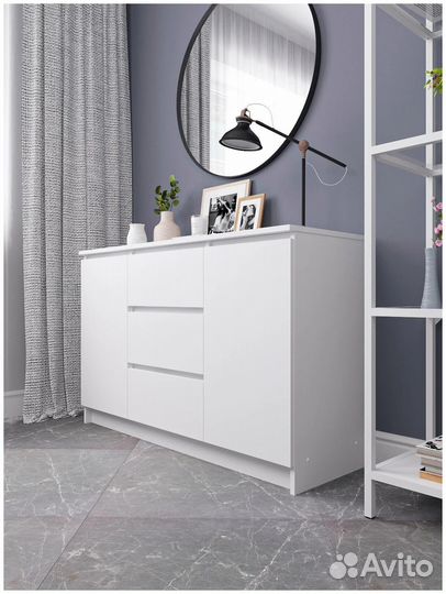 Комод Норд 3 белый
