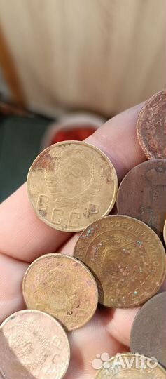 Лот монет СССР и царской Росии