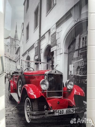 Картина на стекле «Ретро-автомобиль»
