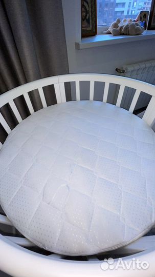 Матрас детский круглый 75х75 кокосовый