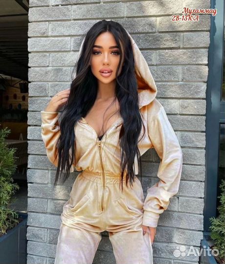 Велюровый комбинезон женский 5 цветов