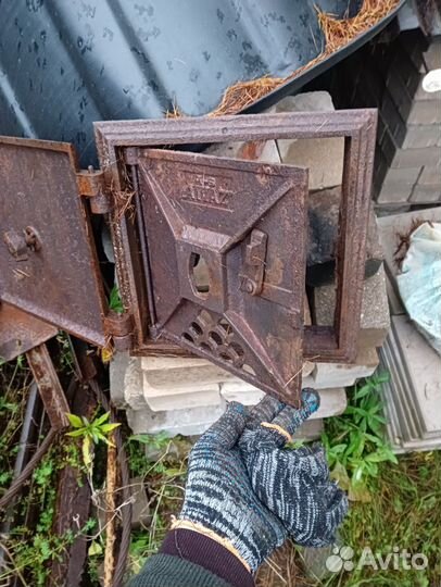 Дверца печная,цепи