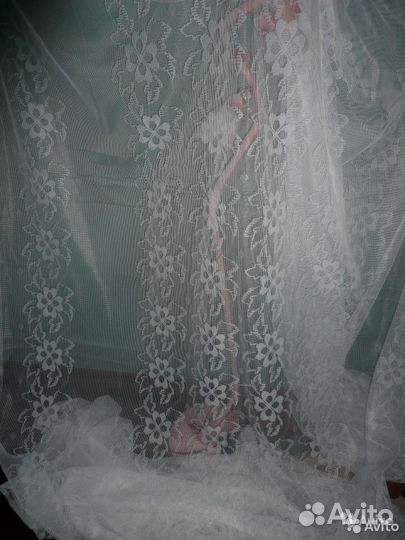 Новые отрезы тюля,кружева, портьерной и х/б ткани