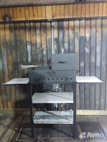 Вечный мангал с подставкой под казан