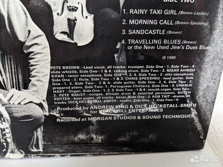 Pete Brown And His Battered Ornaments 1969 винил