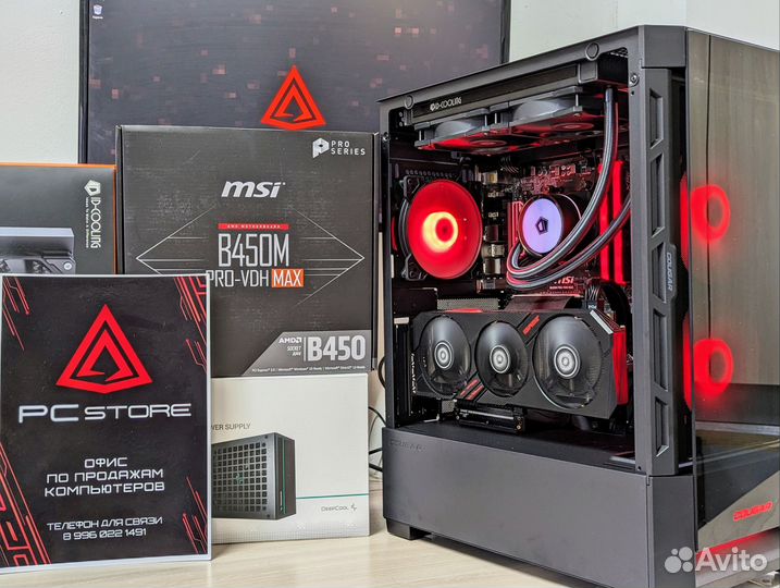 Игровой Пк: Ryzen 5 5600 + 16GB + GTX1660Super