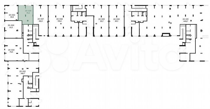 Аренда, торговое помещение, площадь 45.2 кв.м