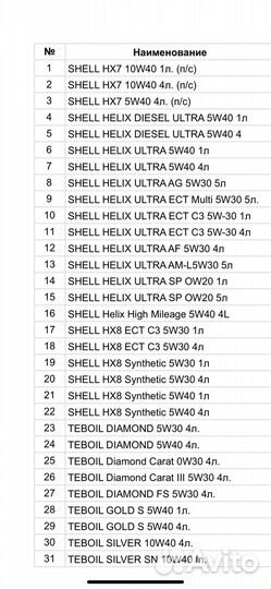 Масло моторное Teboil shell gold diamond ultra