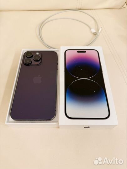 iPhone 14 pro max purple 128gb sim esim