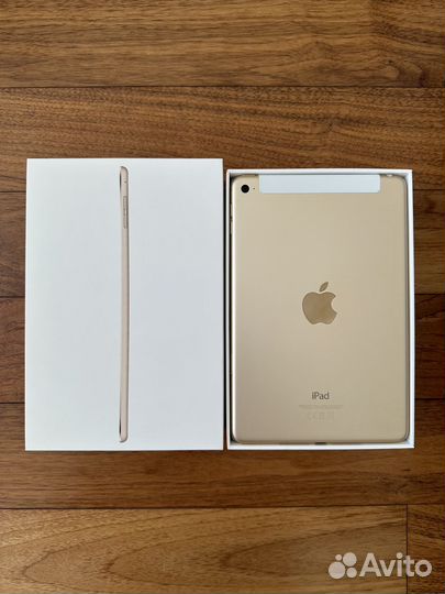 iPad mini 4 + cellular 128Gb Gold