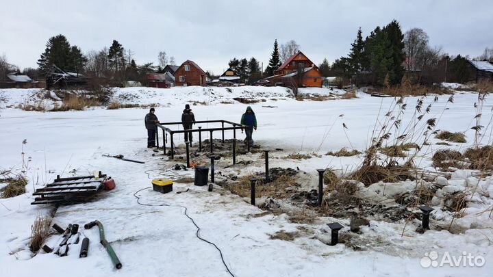 Винтовые сваи с установкой под ключ