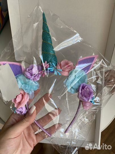 Ободок единорог новый