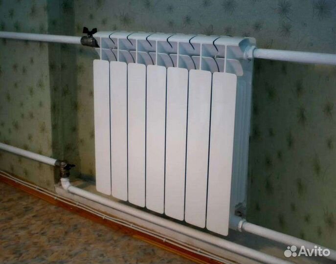 Замена радиаторов отопления. Сварочные работы