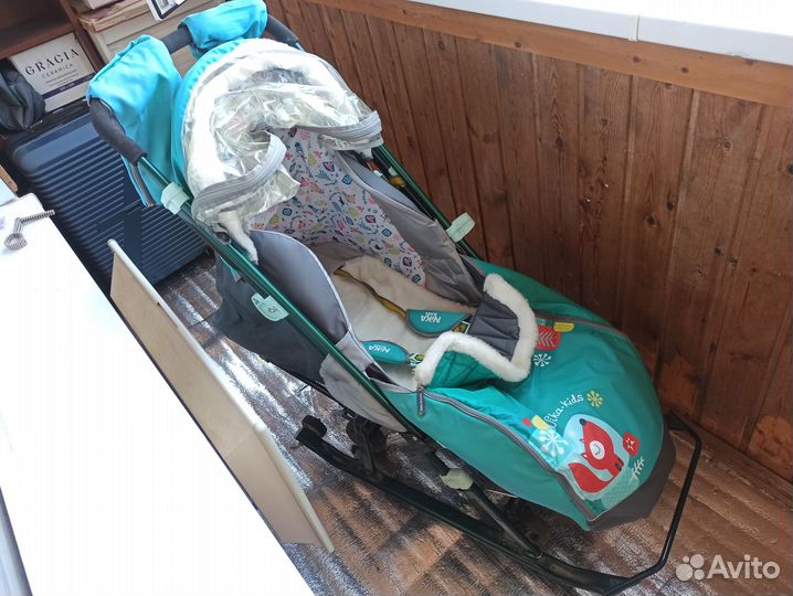 Детские санки коляска Nika kids