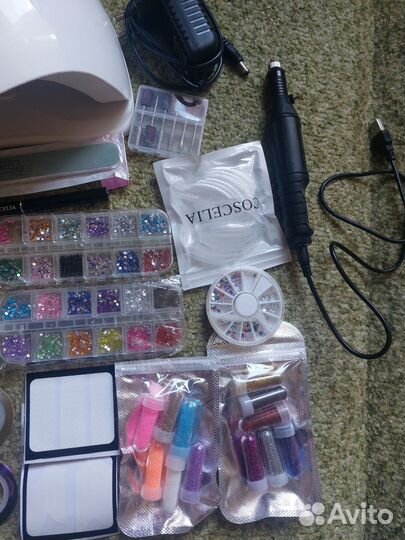Набор для маникюра с лампой