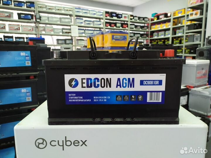 Аккумулятор 90Ач AGM Edcon (Varta) Германия vrla