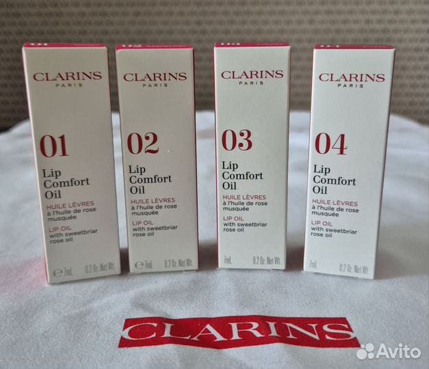 Clarins масло для губ 01, 02, 05