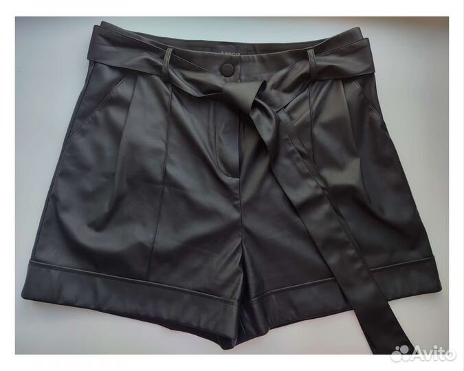 Шорты из экокожи