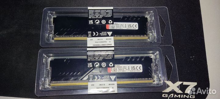 Оперативная память ddr4 kingston fury 2x16 3600гц