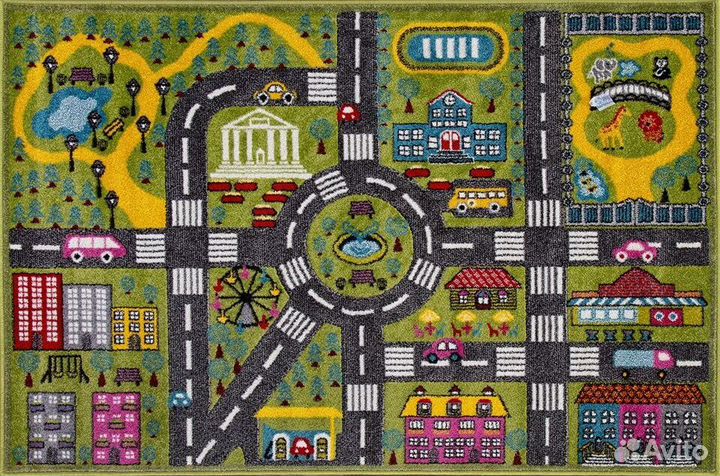 Ковер детский с дорогами