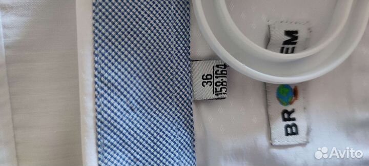 Рубашка белая для подростка 158-164