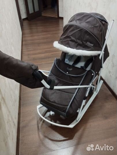 Детские санки коляска pikate