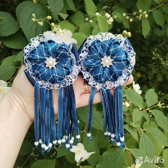 Резиночки для волос ручной работы