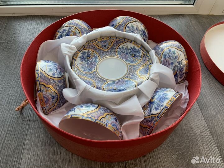 Сервиз чайный (китайский фарфор) новый