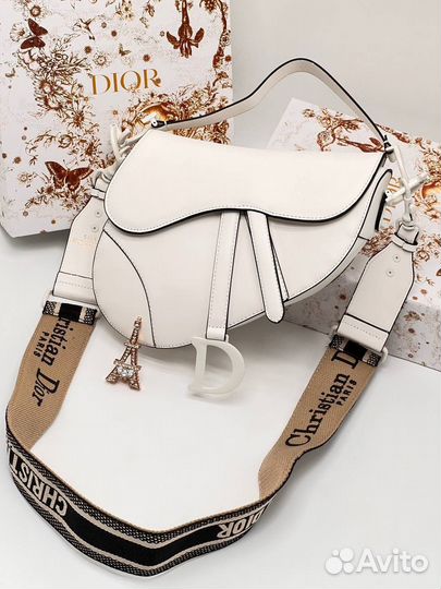 Сумка седло Dior Saddle натуральная кожа