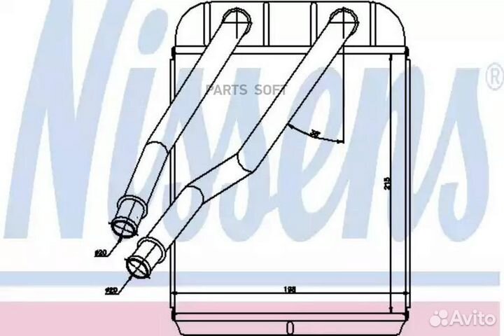 Радиатор отопителя porsche cayenne (2003) 3.6