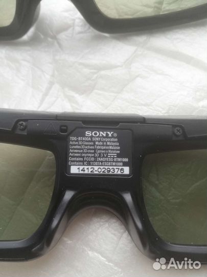 Активные очки Sony TDG-BT400a