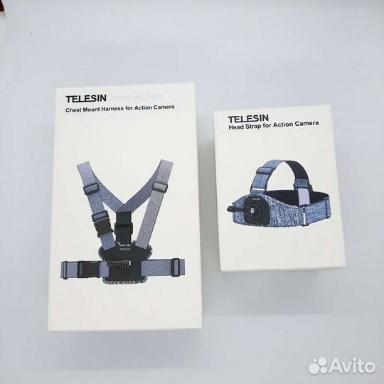 Комплект крепление telesin на грудь и голову GoPro