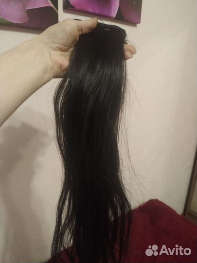 Волосы на заколках