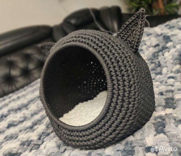 Домики вязаные для кошек