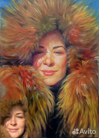 Портрет по фото маслом