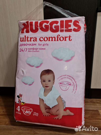 Подгузники Huggies ultra comfort 4